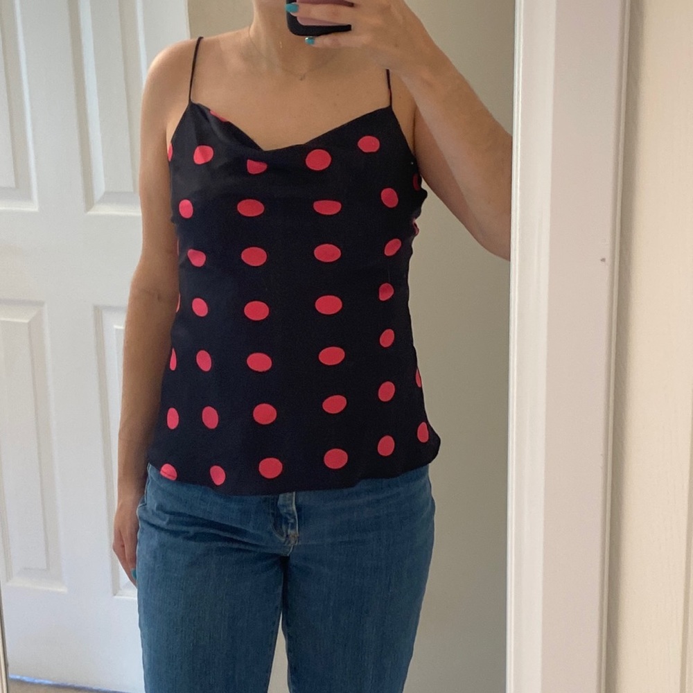 Zara polka dot top